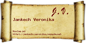 Jankech Veronika névjegykártya